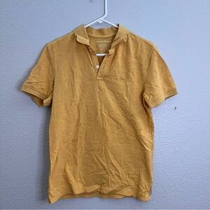 Banana Republic 100% Organic Cotton Men's Yellow Polo Shirt size small